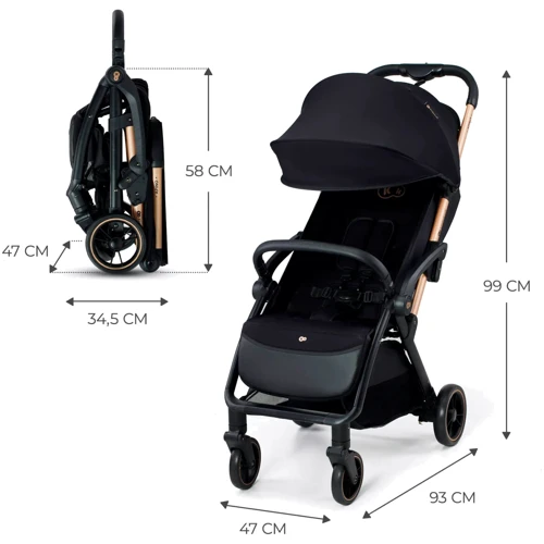 Прогулочная коляска Kinderkraft Apino Raven Black (KSAPIN00BLK0000) фото 10