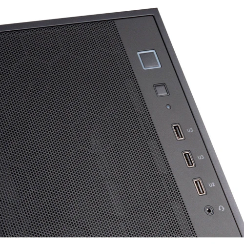 Корпус Silverstone FARA R1 Black (SST-FAR1B-G-V2): Матеріал передній панелі пластик і сталь