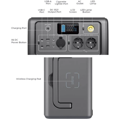 Зарядная станция Bluetti PowerOak EB70 716Wh 1000W + Solar Panel PV120 120W фото 11