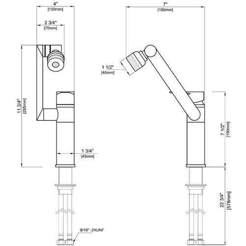 Смеситель для кухни Lefton NES-331 черный: Назначение Для ванны