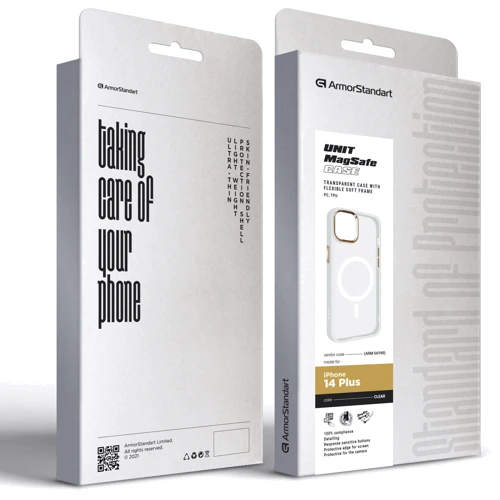 Чохол для iPhone ArmorStandart Unit MagSafe Case Matte Clear для iPhone 14 Plus (ARM66948) фото 5