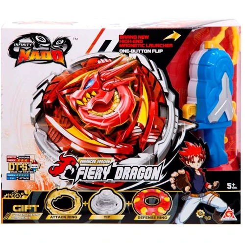 Дзига Auldey Infinity Nado V серія Advanced Fiery Dragon Вогняний Дракон