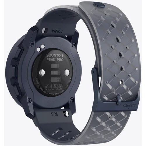 Смарт-часы Suunto 9 Peak Pro Ocean Blue (SS050810000): Фитнес-функции Скорость движения, Альтиметр, GPS-модуль, Пульсометр, Шагомер, Подсчет калорий, Пульсоксиметр