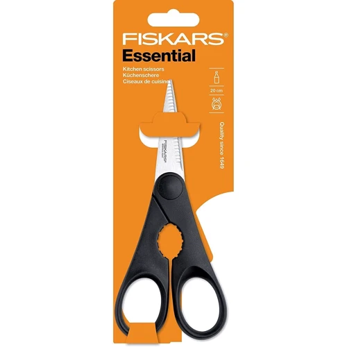 Ножиці Fiskars кухонні Essential Kitchen (1023820): Лезо нержавіюча сталь