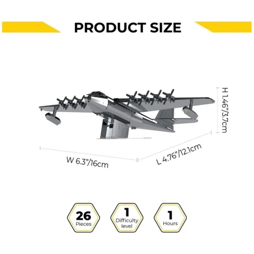 Коллекционная модель-конструктор Metal Time Spruce Goose Airplane Самолет (MT081): Производитель Metal Time