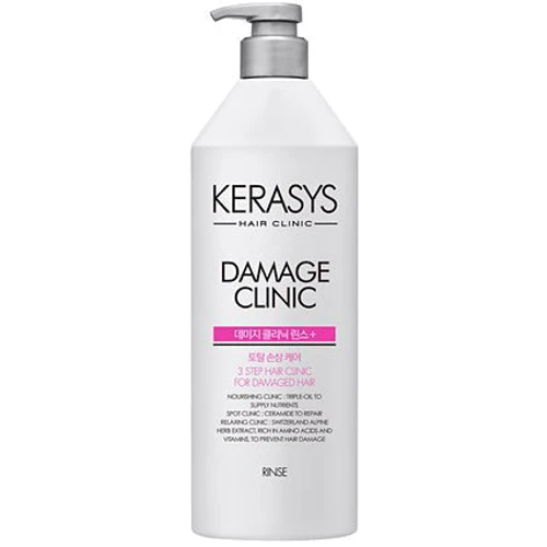 Kerasys Damage Clinic Кондиционер для поврежденных волос восстанавливающий с маслами авокадо, жожоба и аргана 750 ml