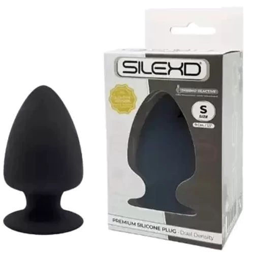 Анальна пробка SilexD (Model 1 size S) двошаровий, силікон + Silexpan, діаметр 5 см