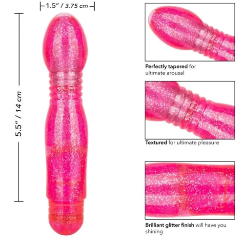 Мультискоростной вибратор CalExotics Sparkle Twinkle Teaser, 14х3,75 см