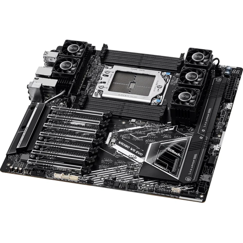 ASRock WRX90 WS EVO: Разъемы на плате M.2, SATA 3.0