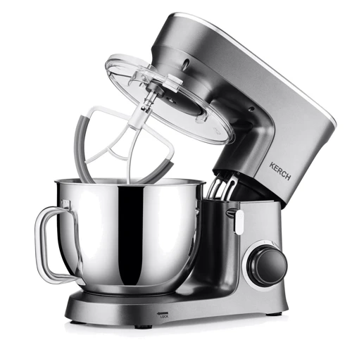 Міксер Kerch Baker Grey 3000W: Матеріал чаші Нержавеющая сталь