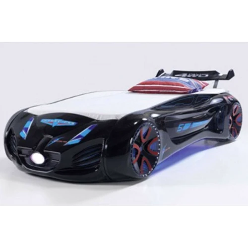 Детская кровать машина Fantasy Tesla Star dream чёрная