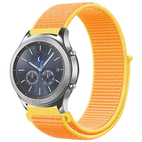 Ремешок BeCover Nylon Style Yellow for Xiaomi iMi KW66/Mi Watch Color/Haylou LS01/Watch S1 Active (705887)
