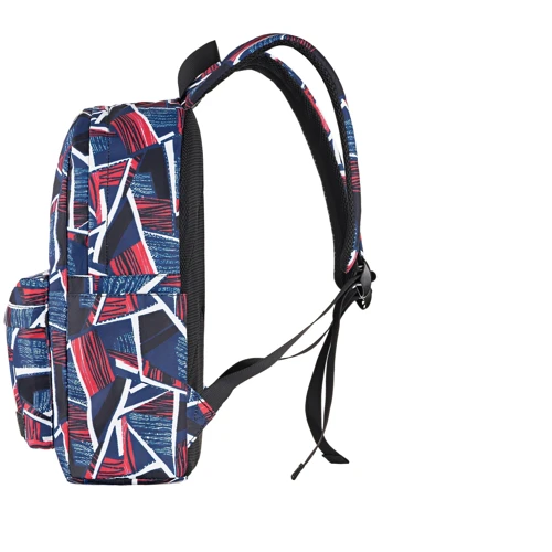 Сумка для ноутбука 2E Bags&Cases 13" TeensPack Absrtraction Backpack Red/Blue (2E-BPT6114RB): Матеріал поліестер