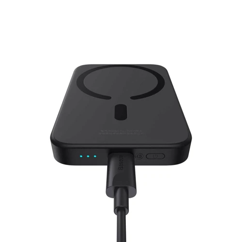 Внешний аккумулятор Baseus Power Bank 6000mAh Magnetic Wireless 20W Black (PPCX020001) фото 7