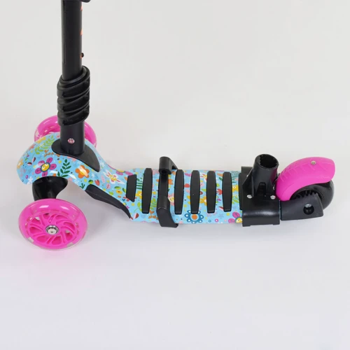 Самокат 5в1 Best Scooter (PU колеса з підсвічуванням) Абстракція Multicolor (84217): Тип коліс литі