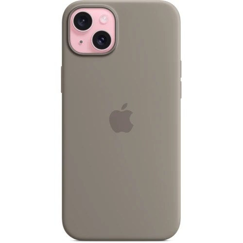 Чехол для iPhone Apple iPhone 15 Plus Silicone Case with MagSafe - Clay (MXQU3ZM/A): Цвет серый