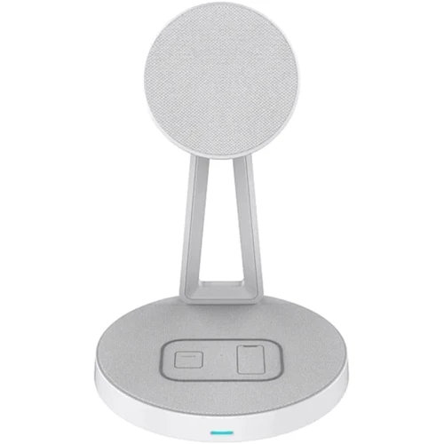 Зарядний пристрій WIWU Wireless Charger Stand MagSafe 2 in 1 (M13) White  for iPhone 16 I 15 I 14 I 13 I 12 series: Кабель в комплекті USB-C