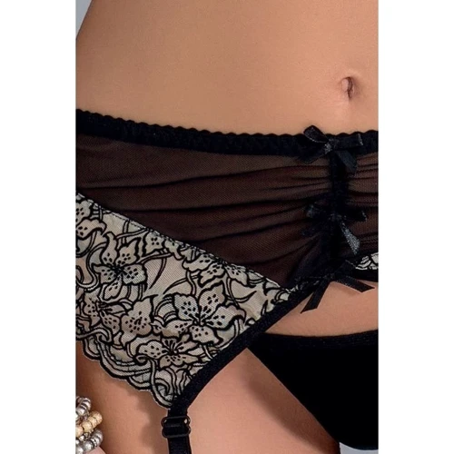 Комплект сексуального белья Passion Exclusive MONTANA SET black XXL/XXXL
