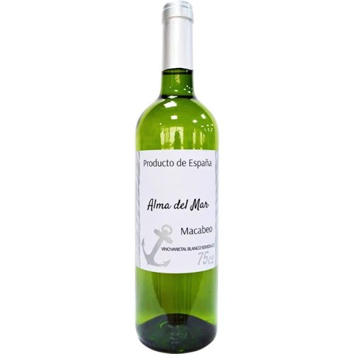 Вино Alma del Mar Macabeo біле напівсолодке 0.75л 11% (PLK8436043586447)
