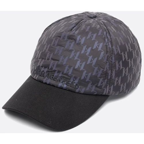 Жіноча бейсболка Karl Lagerfeld K/MONOGRAM REFL CAP чорна (226W3401-987)