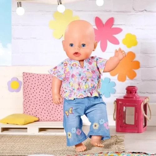 Одяг для ляльки Baby Born Квітковий джинс 43 см (832677) фото 6