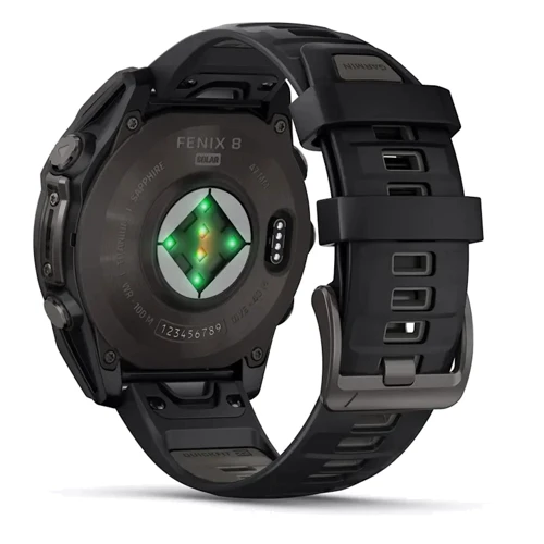 Смарт-часы Garmin Fenix 8 Solar 47mm Sapphire Carbon Grey DLC Titanium with Black/Pebble Grey Silicone Band (010-02906-11) фото 11