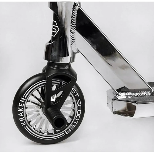 Самокат трюковий Best Scooter Kraken білий (KR-82080): Кількість коліс 2