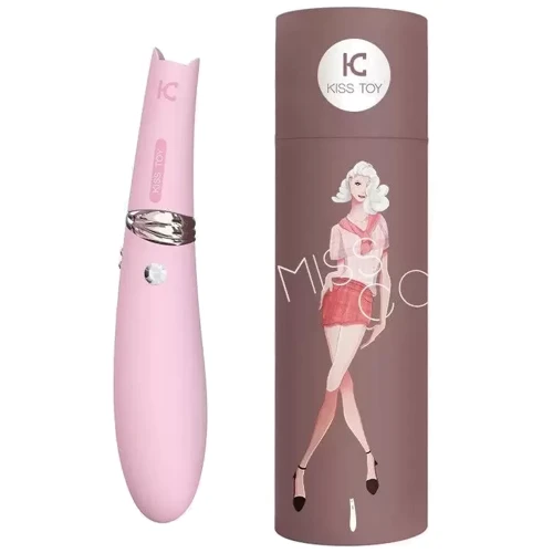 Вакуумный стимулятор с вибрацией KisToy Miss CC Pink