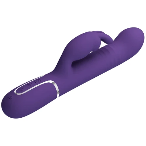 Вибратор с ротацией и толчками LYBAILE Pretty Love Coale Dark Purple (BW-500013-2)