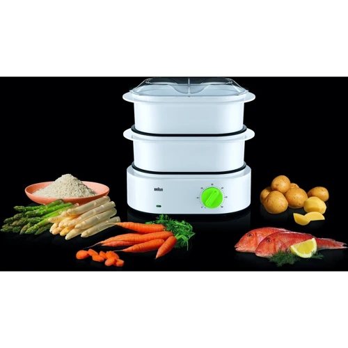 Пароварка Braun FS 3000 White: Количество чаш 2