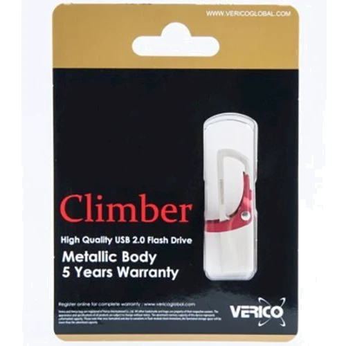 USB-флешка Verico 32GB Climber Red (1UDOV-RFRD33-NN): Стандарт USB USB 2.0