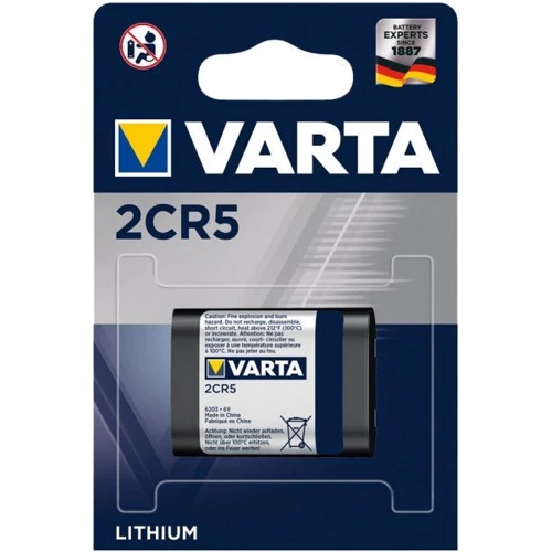Varta 2CR5 bat(6В) Lithium 1шт PHOTO (06203301401)