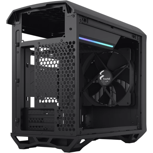 Корпус Fractal Design Torrent Nano Black TG Dark Tint (FD-C-TOR1N-01): Материал передней панели пластик и металл