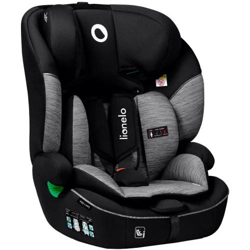 Автокресло Lionelo Levi i-Size Black Grey (LO-LEVI I-SIZE BLACK GREY): Группа 1/2/3 (9-36 кг)
