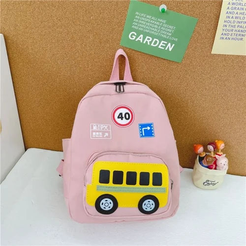 Детский рюкзак Evo-kids Small Bus Pink (2418-7 Pink Bus): Возрастная группа от 2 до 7 лет