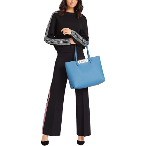 Женская сумка тоут Guess Uptown Chic Barcelona Tote синяя (HWVG7301230-OCE): Пол Женский