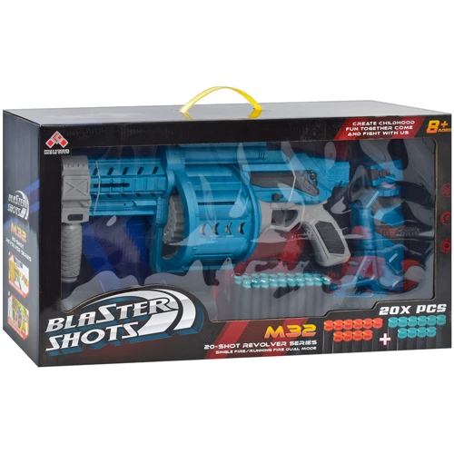 Детский игровой автомат SB582BC с мягкими пулями и мишенью (2 цвета)