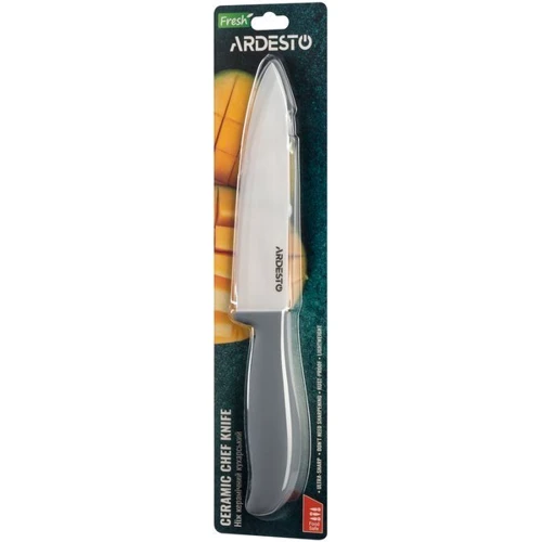 Нож поварской Ardesto Fresh 27.5 см (AR2127CG): Лезвие Циркониевая керамика