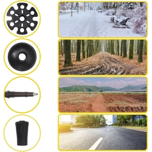 Треккинговая палка Mountain Goat Pro+ Black/Orange 43-130см (MG0008)