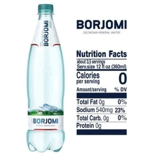 Минеральная вода Боржоми, газированная, 1.25 л (WT4174): Объем, л 1.25