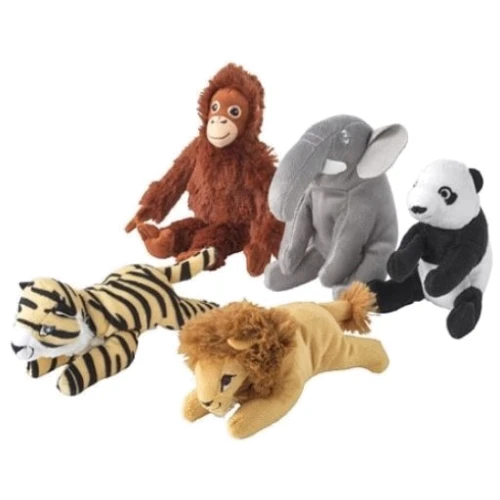 Мягкая игрушка ІКЕА DJUNGELSKOG (60402810): Тип дикие животные