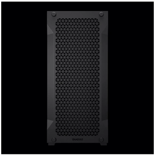 Корпус GAMDIAS Athena P1 Lite Black (4712960137660): Материал передней панели сталь