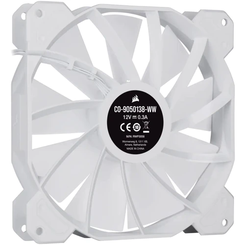 Кулер Corsair iCUE SP140 RGB ELITE Performance 140mm White (CO-9050138-WW): Тип вентилятор