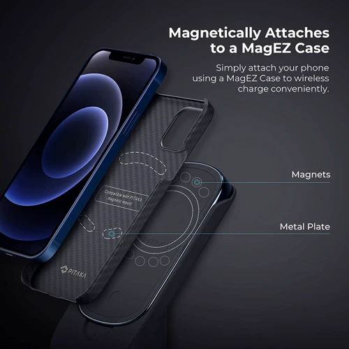 Зарядний пристрій Pitaka MagEZ Juice 2 Twill Black/Blue (MJ2005): Кількість USB-портів нет