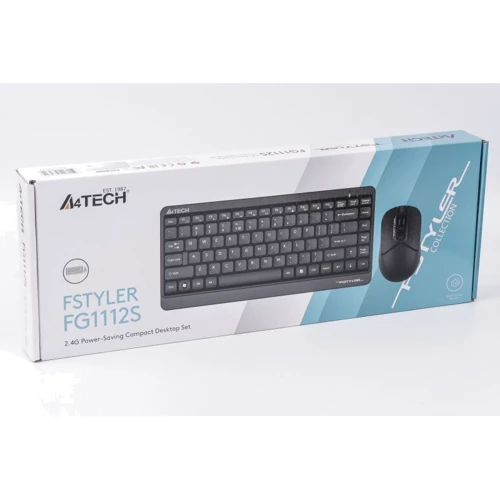 Комплект беспроводной A4Tech Fstyler FG1112S Black: Количество клавиш 86