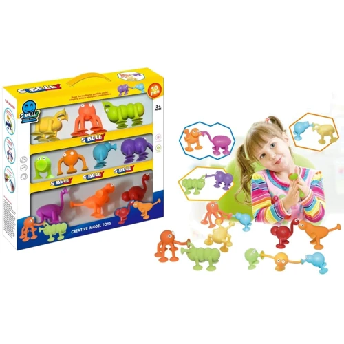 Набор присосок фигурок ХочуКонструктор Sibelly Monster 10