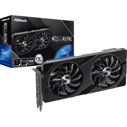 Видеокарта ASRock Intel Arc A770 Challenger 16GB OC (A770 CL 16GO): Объем памяти, Гб 16