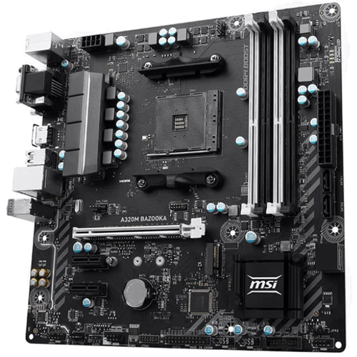 MSI A320M BAZOOKA: Роз'єми на платі SATA 3.0, PCI Express x1
