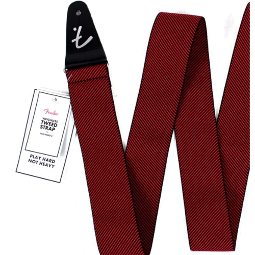 Ремінь гітарний FENDER STRAP 2" WEIGHLESS TWEED RED