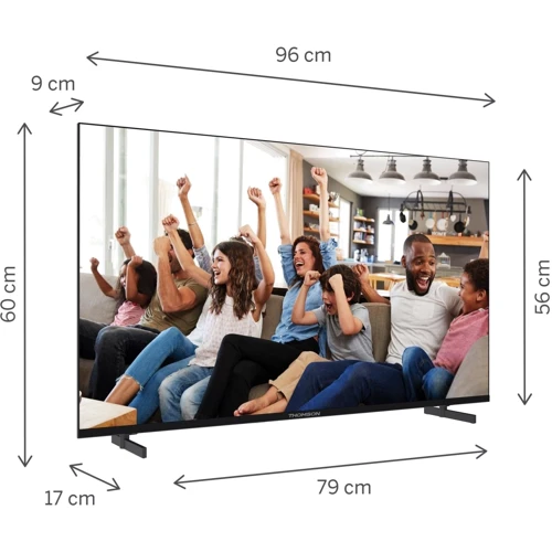 Телевизор Thomson 43UG4S14: Тюнер (DVB-S2, DVB-C, DVB-T2, DVB-T) + аналоговый